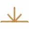 Ekena Millwork Saratoga Rough Sawn Timber Gable Bracket, Western Red Cedar, 108"W x 58"H x 2"D x 6"F, 13/12 Pitch GBW108X58X0206SAR00RWR - alternate 1